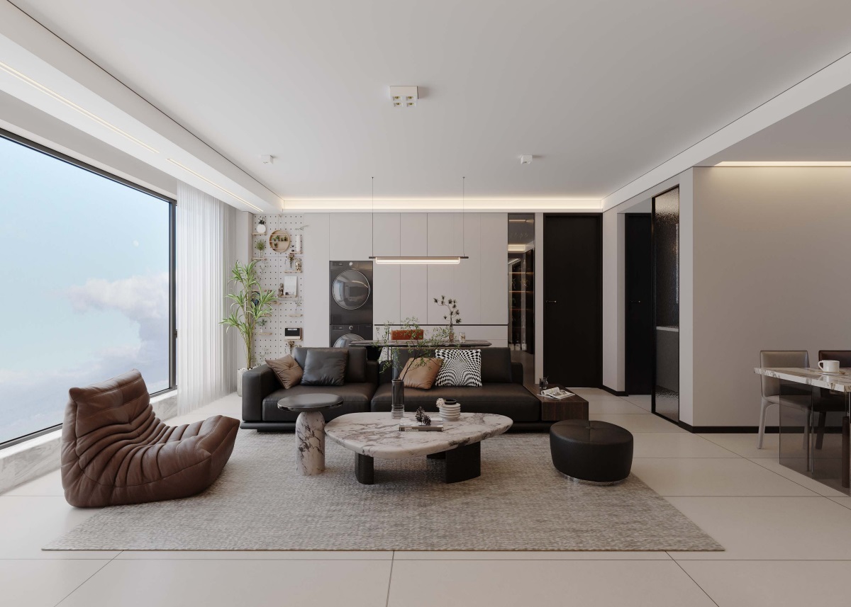 光耀上院128㎡ | 高效“去班味”的舒適現代風！開啟治愈系慢生活~