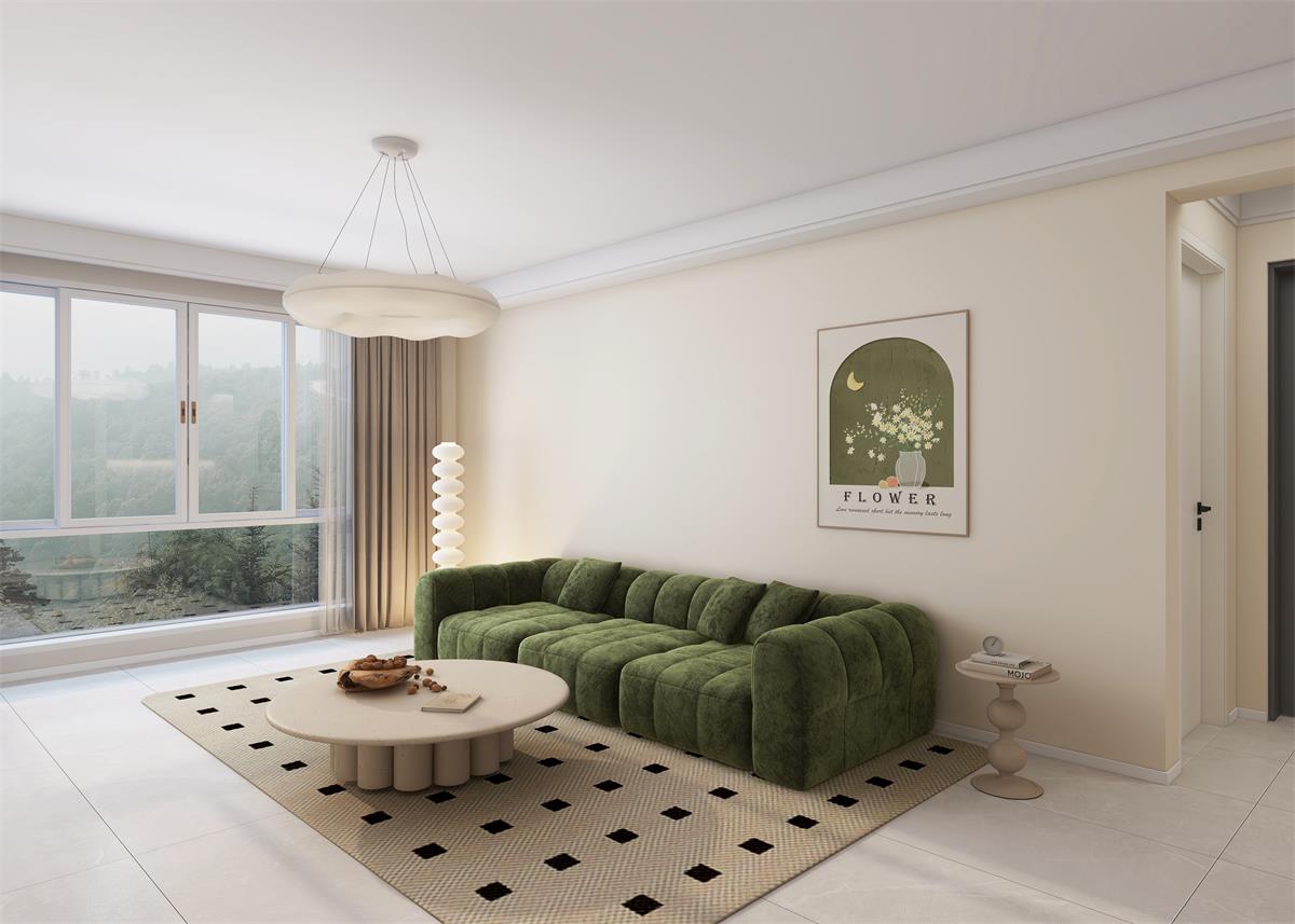 泰雲庭116㎡ | 奶油白+橄欖綠打造的輕法式小家，清新又自然！