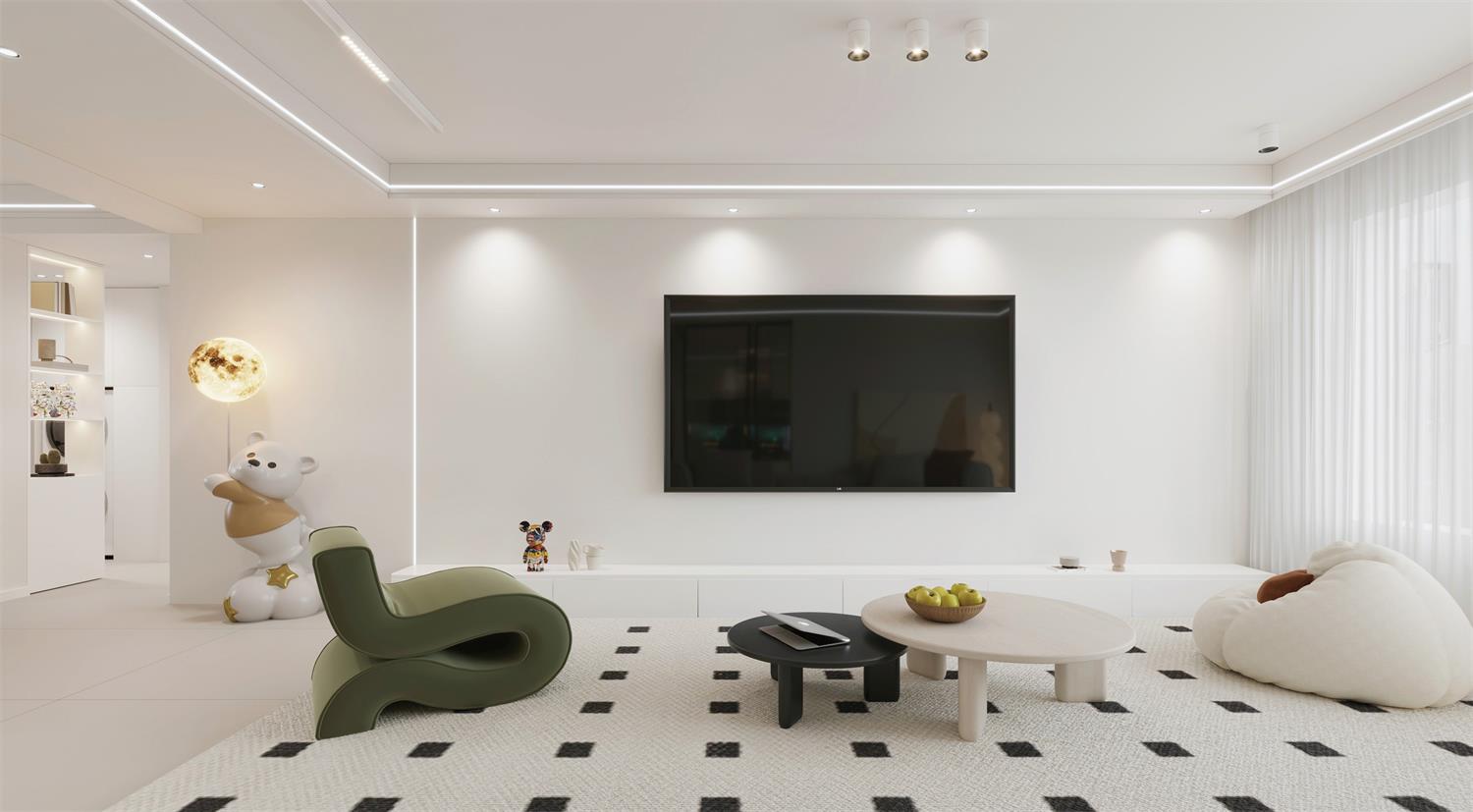 閱海萬(wàn)家G2區(qū) | 144m2軟軟糯糯奶油風(fēng)，一眼就淪陷的治愈感！